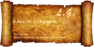 László Gilgames névjegykártya